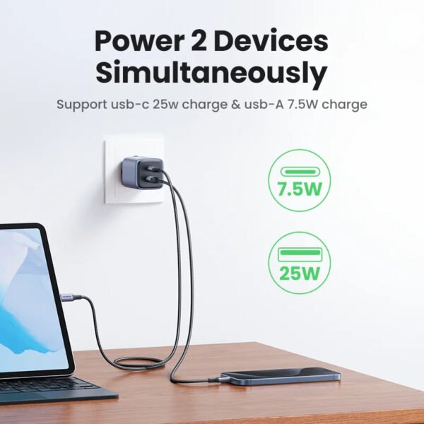 ⁦UGREEN-USB شاحن سريع C ، شاحن سريع آيفون⁩ - الصورة ⁦4⁩