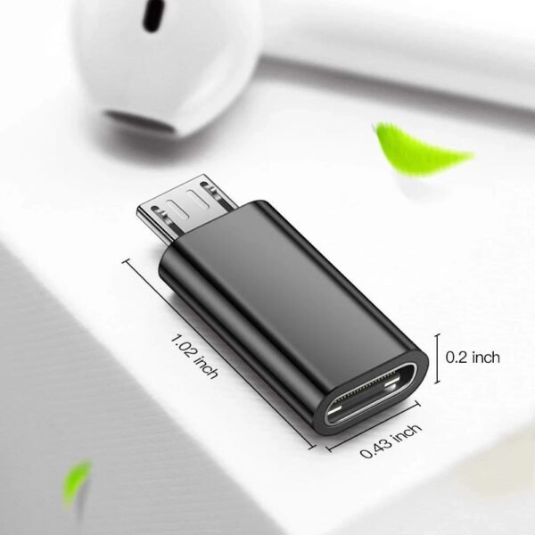 ⁦محول شحن صغير من النوع C إلى Micro USB Android⁩ - الصورة ⁦3⁩